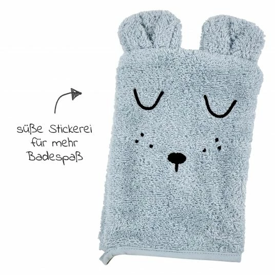 Budget β Alvi Bade-Set Organic Cotton - Kapuzenbadetuch + Waschhandschuh - Faces - Blau π₯ 6 Budget β Alvi Bade-Set Organic Cotton - Kapuzenbadetuch + Waschhandschuh - Faces - Blau π₯ - Image 4