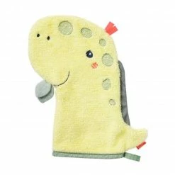 Discount 🔥 Baby Fehn Waschhandschuh Dino - Happy Dino 🎁