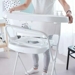Budget ⭐ Bébé-jou Bath stand Click foldable 103 cm - White 💯 -Bath & Washing Sales bebe jou wannenstander click klappbar 103 cm weiss 220501 d2