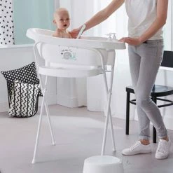 Budget ⭐ Bébé-jou Bath stand Click foldable 103 cm - White 💯 -Bath & Washing Sales bebe jou wannenstander click klappbar 103 cm weiss 220501 d4