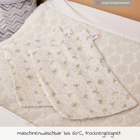 Wholesale ⭐ Bébé-jou Waschhandschuh 3er Pack Musselin - Wish Grey 👍 4 Wholesale ⭐ Bébé-jou Waschhandschuh 3er Pack Musselin - Wish Grey 👍 - Image 2