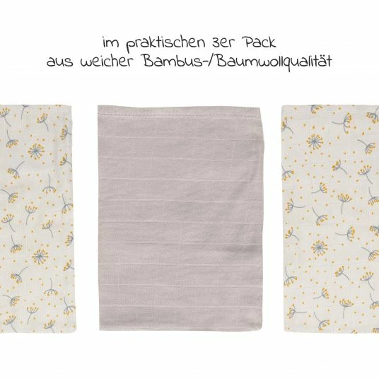 Wholesale ⭐ Bébé-jou Waschhandschuh 3er Pack Musselin - Wish Grey 👍 5 Wholesale ⭐ Bébé-jou Waschhandschuh 3er Pack Musselin - Wish Grey 👍 - Image 3