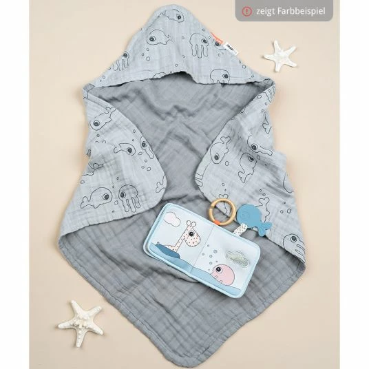 Promo π Done by Deer Kapuzenbadehandtuch - 70 x 70 cm - Sea Friends - Blau π₯ 5 Promo π Done by Deer Kapuzenbadehandtuch - 70 x 70 cm - Sea Friends - Blau π₯ - Image 3