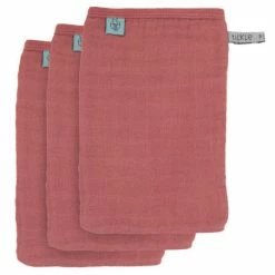 Coupon 👏 Lässig Waschhandschuh 3er Pack Muslin - Rosewood 😍