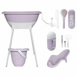 Promo โค๏ธ LUMA babycare 9-tlg. Bade- & Pflegeset - Speckle Lilac ๐