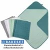 Outlet ⌛ Makian 9-tlg. Badeset Mull Kapuzenbadetuch + 8 Waschhandschuhe - Patina / Mint 👏 -Bath & Washing Sales makian 9 tlg bade set mull kapuzenbadetuch 8 waschhandschuhe patina mint set 484 d0