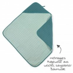 Outlet ⌛ Makian 9-tlg. Badeset Mull Kapuzenbadetuch + 8 Waschhandschuhe - Patina / Mint 👏 -Bath & Washing Sales makian 9 tlg bade set mull kapuzenbadetuch 8 waschhandschuhe patina mint set 484 d2