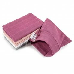 Outlet ⌛ Makian Mull-Waschhandschuh 8er Pack 15 x 20 cm - Orchidee / Puder 🔔