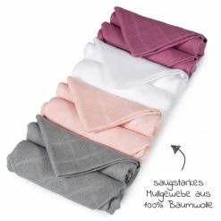 Hot Sale 🎁 Makian Mull-Waschlappen / Pflegetuch 8er Pack 30 x 30 cm - Orchidee / Puder 🧨 -Bath & Washing Sales makian mull waschlappen pflegetuch 8er pack 30 x 30 cm orchidee puder hkpobts d2