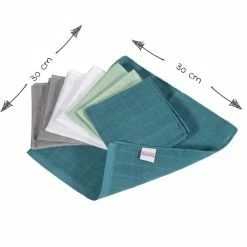 Cheapest 😍 Makian Mull-Waschlappen / Pflegetuch 8er Pack 30 x 30 cm - Patina / Mint ✨ -Bath & Washing Sales makian mull waschlappen pflegetuch 8er pack 30 x 30 cm patina mint hkpmbts 8 d4