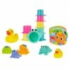 Best Sale ❤️ Playgro 15-tlg. Geschenkset Badespielzeug mit 8 Stapelbechern, 6 Badetieren & 1 Badebuch 🧨