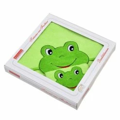 Buy 😀 Wörner Gift box hood bath towel & wash glove - Frog lime 😍 -Bath & Washing Sales worner geschenkkarton kapuzenbadetuch waschhandschuh frosch limone 041394 d1