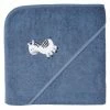 Buy 🤩 Wörner Kapuzenbadetuch 100 x 100 cm - Stickerei Zebra - Dunkelblau 😉