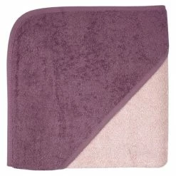 Wholesale 🔥 Wörner Kapuzenbadetuch 80 x 80 cm - Uni Altrosa Mauve ✔️