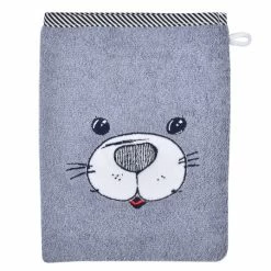 Hot Sale 🌟 Wörner Waschhandschuh - Seehund - Grau Hellgrau 😀